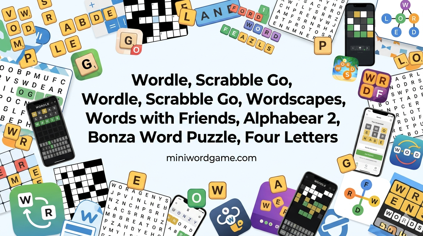 Best Word Game Apps for iOS & Android (Ranked) — colorful word puzzle tiles on a screen